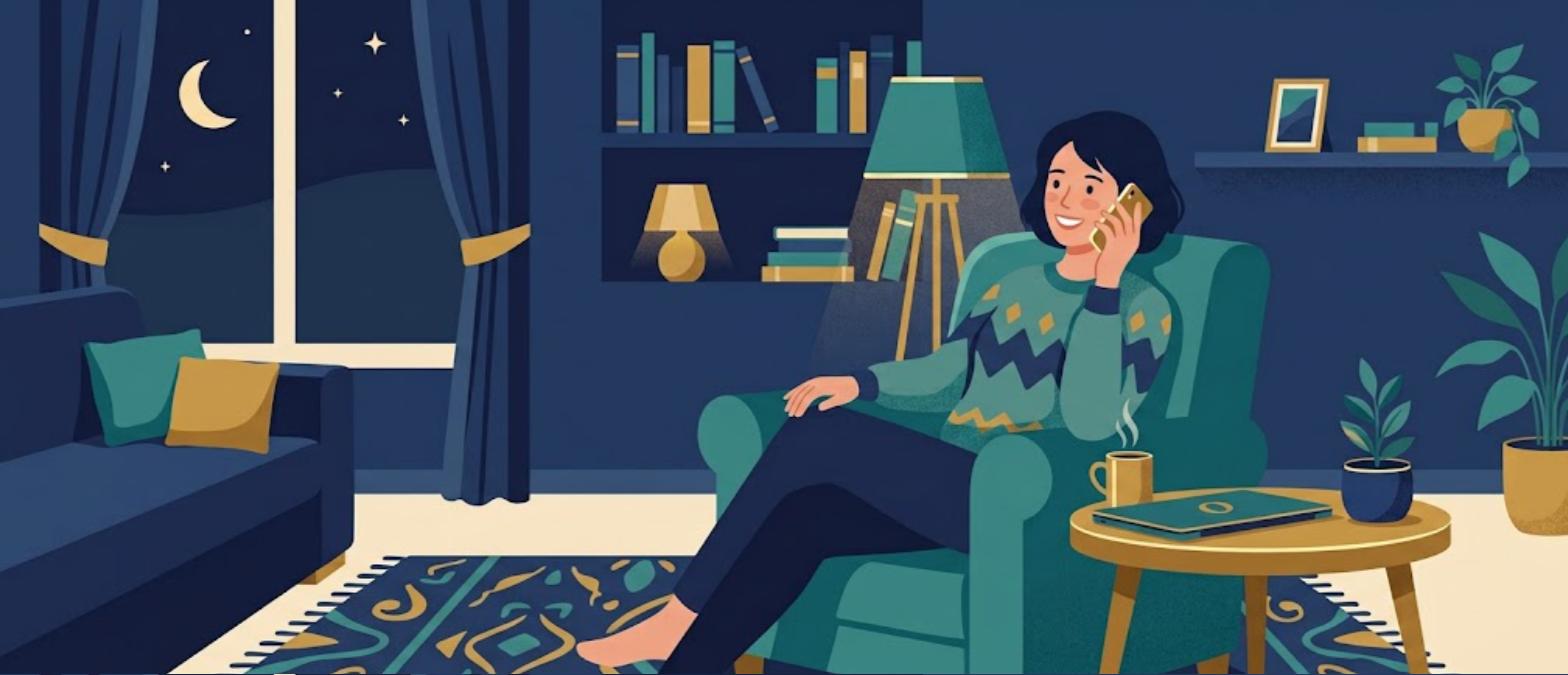 FHA loan prequalification by phone, a caller reaching the Max Mortgage 24/7 hotline from home in the evening