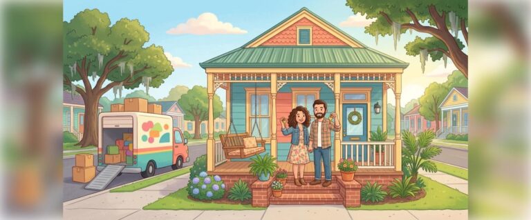 Louisiana first-time homebuyer assistance helps a couple get keys to their new home