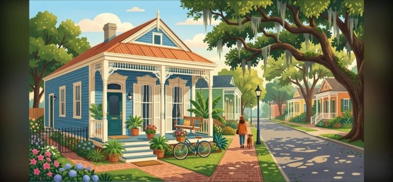 New Orleans FHA credit score illustration of a classic shotgun house