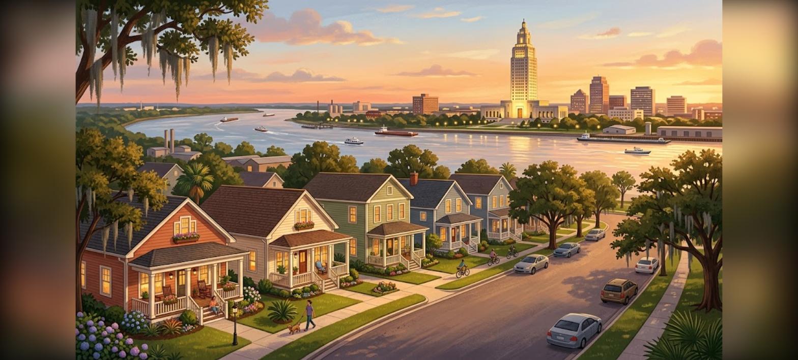 Baton Rouge DSCR loan down payment: rental homes near the Mississippi River and State Capitol