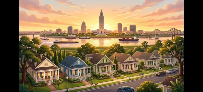 Baton Rouge DSCR rental property financing for single-family rental homes along the Mississippi River