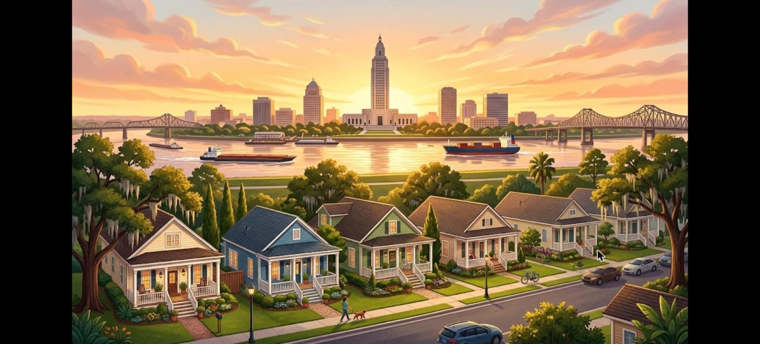 Baton Rouge DSCR rental property financing for single-family rental homes along the Mississippi River