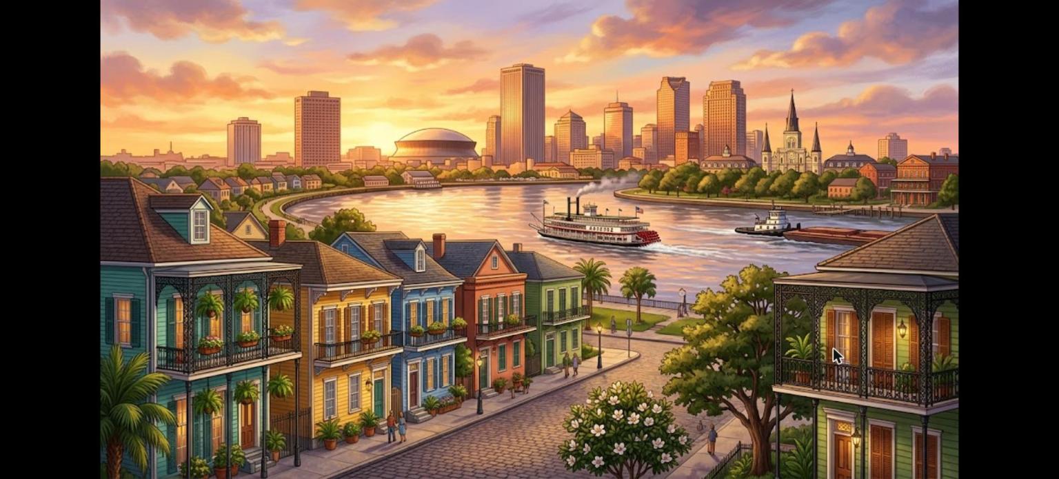New Orleans DSCR cash flow loans for rental property investors, illustrated skyline and rental homes