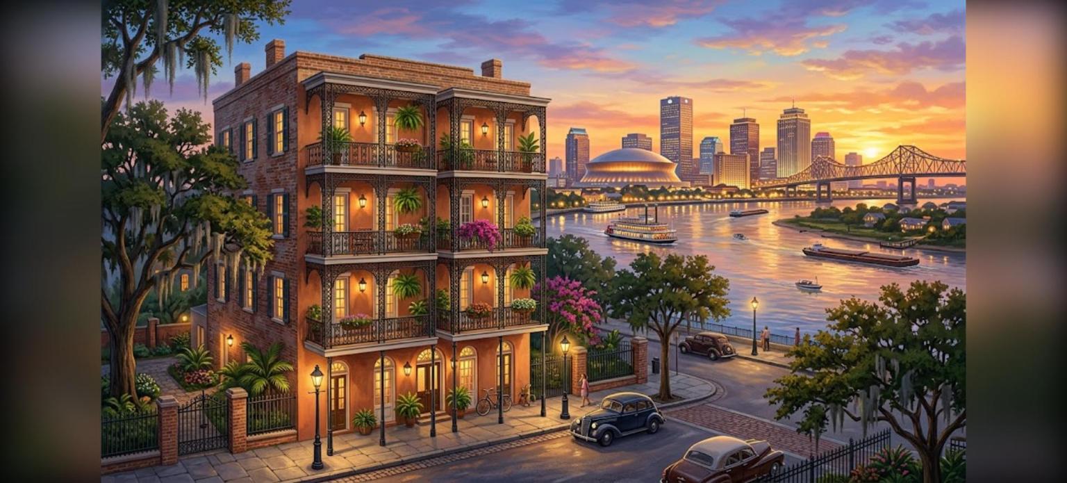 New Orleans DSCR small apartment loans for an eight unit brick building near the Mississippi River